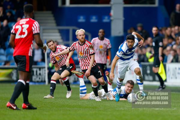 10/03/2018. Queens Park Rangers v Sunderland. Action from the SkyBet Championship at Loftus Road.  QPR’s Massimo LUONGO