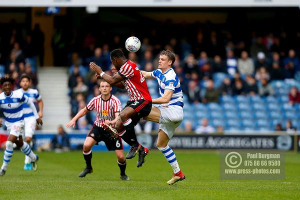 10/03/2018. Queens Park Rangers v Sunderland. Action from the SkyBet Championship at Loftus Road.  QPR’s Matt SMITH