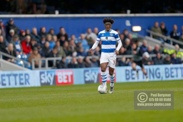10/03/2018. Queens Park Rangers v Sunderland. Action from the SkyBet Championship at Loftus Road.  QPR’s Eberechi EZE