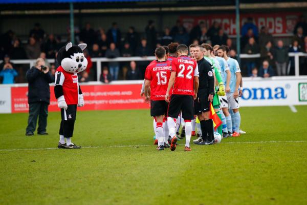 01/01/2017.  Woking FC v Aldershot Town FC. New Years Day.