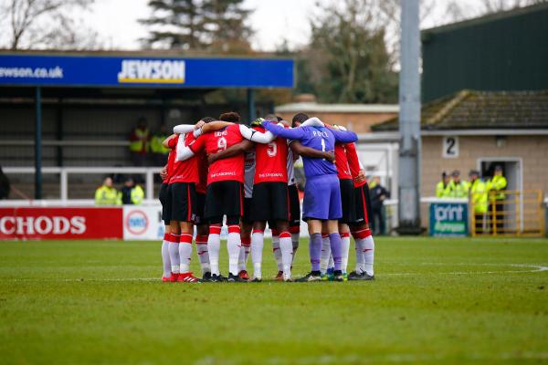 01/01/2017.  Woking FC v Aldershot Town FC. New Years Day.