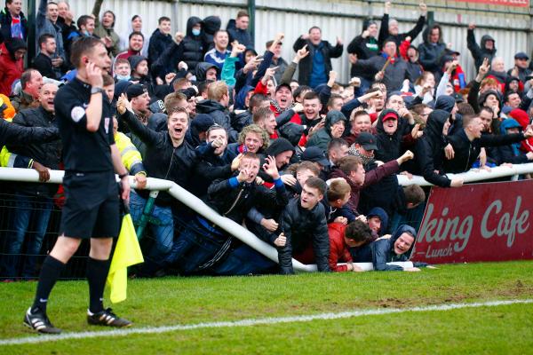 01/01/2017.  Woking FC v Aldershot Town FC. New Years Day.