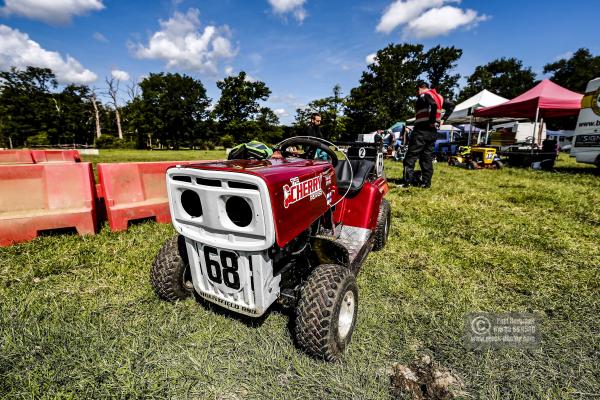 22/06/2019/ Action from the British Lawn Mower Racing Event in Newdigate, Surrey