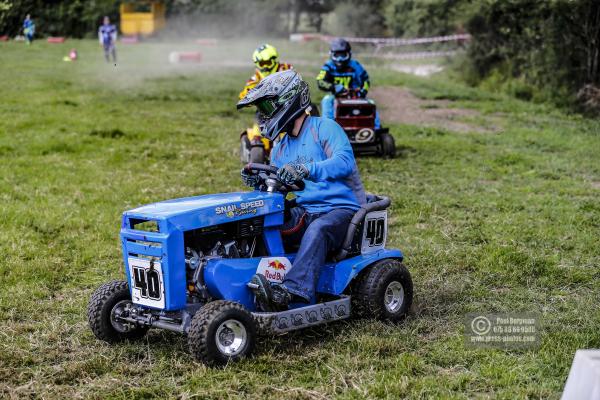 22/06/2019/ Action from the British Lawn Mower Racing Event in Newdigate, Surrey