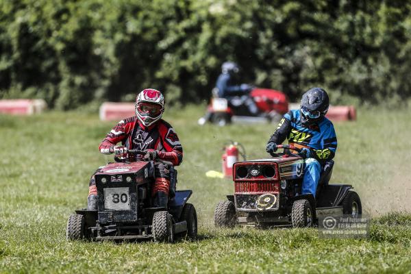 22/06/2019/ Action from the British Lawn Mower Racing Event in Newdigate, Surrey