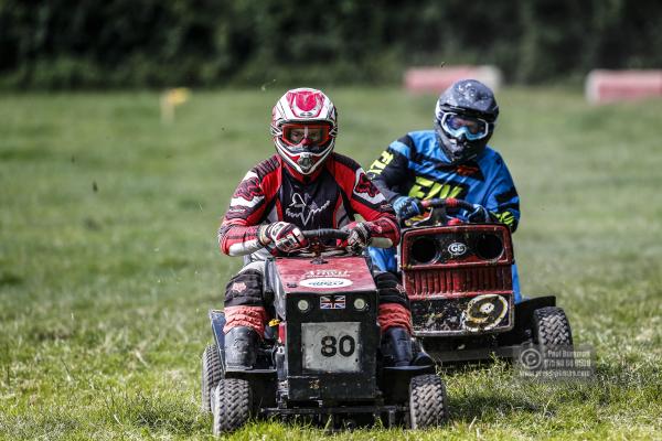 22/06/2019/ Action from the British Lawn Mower Racing Event in Newdigate, Surrey