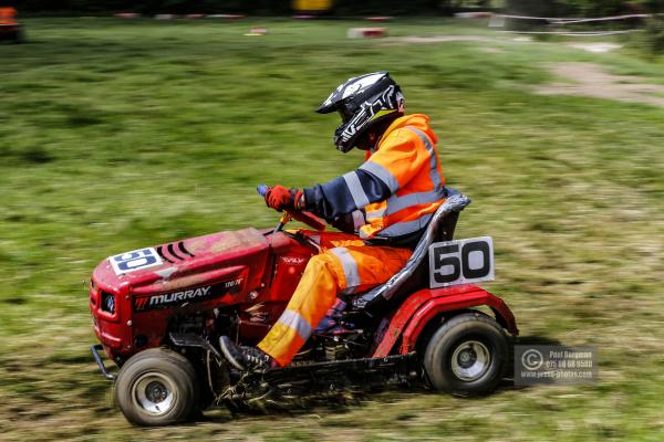 22/06/2019/ Action from the British Lawn Mower Racing Event in Newdigate, Surrey