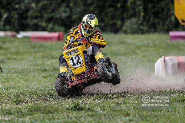 22/06/2019/ Action from the British Lawn Mower Racing Event in Newdigate, Surrey