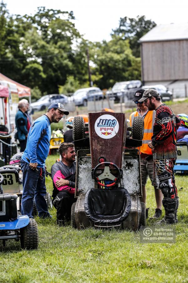 22/06/2019/ Action from the British Lawn Mower Racing Event in Newdigate, Surrey