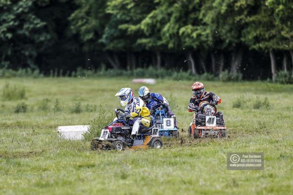 22/06/2019/ Action from the British Lawn Mower Racing Event in Newdigate, Surrey