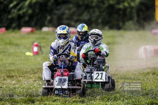 22/06/2019/ Action from the British Lawn Mower Racing Event in Newdigate, Surrey