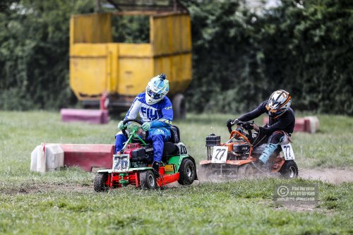 22/06/2019/ Action from the British Lawn Mower Racing Event in Newdigate, Surrey