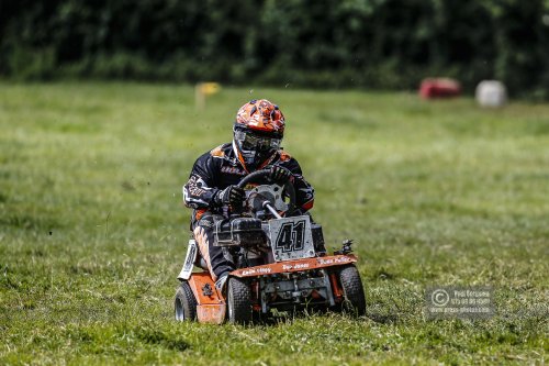 22/06/2019/ Action from the British Lawn Mower Racing Event in Newdigate, Surrey