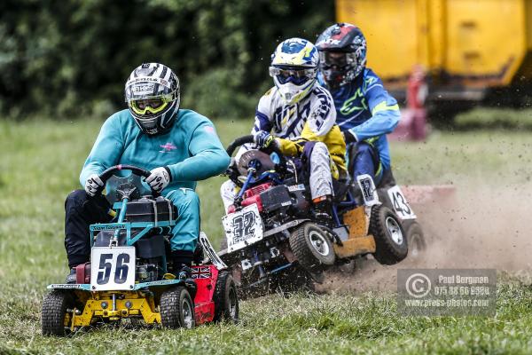 22/06/2019/ Action from the British Lawn Mower Racing Event in Newdigate, Surrey