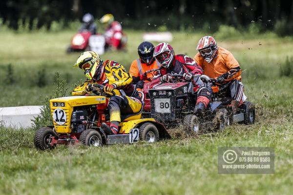 22/06/2019/ Action from the British Lawn Mower Racing Event in Newdigate, Surrey