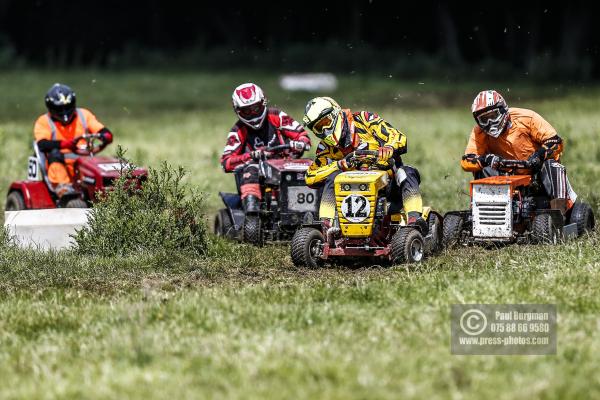 22/06/2019/ Action from the British Lawn Mower Racing Event in Newdigate, Surrey