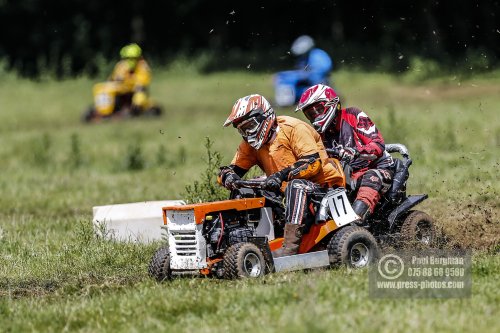 22/06/2019/ Action from the British Lawn Mower Racing Event in Newdigate, Surrey