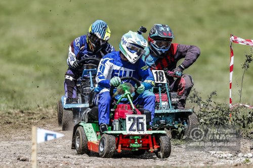 22/06/2019/ Action from the British Lawn Mower Racing Event in Newdigate, Surrey