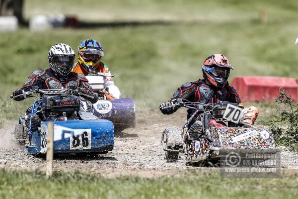 22/06/2019/ Action from the British Lawn Mower Racing Event in Newdigate, Surrey