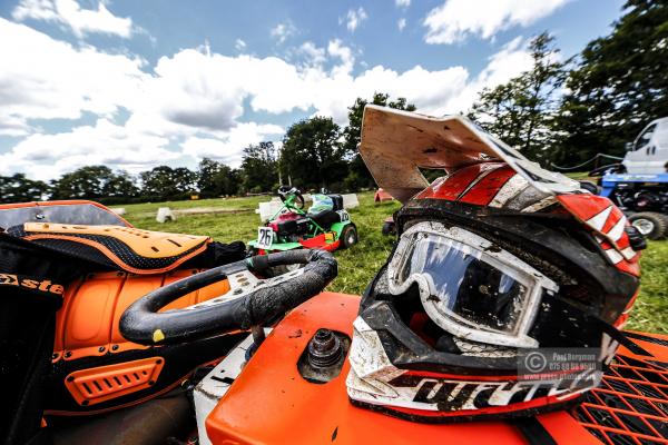 22/06/2019/ Action from the British Lawn Mower Racing Event in Newdigate, Surrey