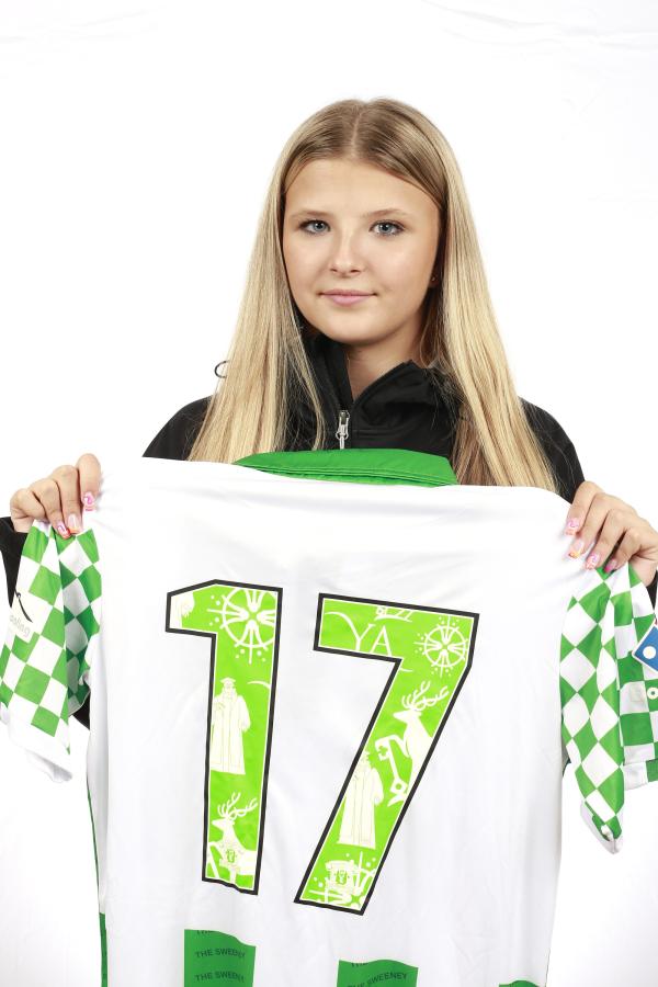 19/08/2021 Guildford City Women’s Player Georgina Hackney  with shirt