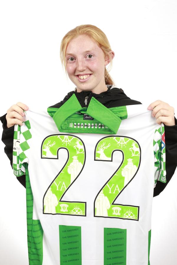 19/08/2021 Guildford City Women’s Player Katie Banks  with shirt