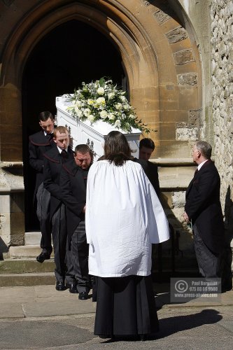 4th  April 2009
Coffin leaves Church at Jade Goody's funeral