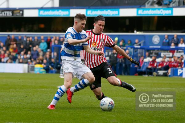 10/03/2018. Queens Park Rangers v Sunderland. Action from the SkyBet Championship at Loftus Road.  QPR’s Paul SMYTH